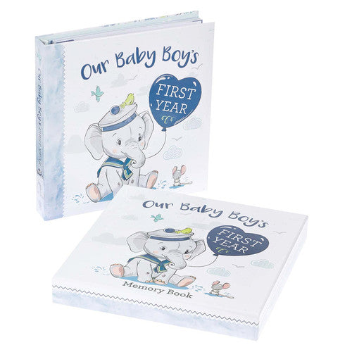 Our Baby Boy's First Year Memory Book — available at The Gospel Bookstore
