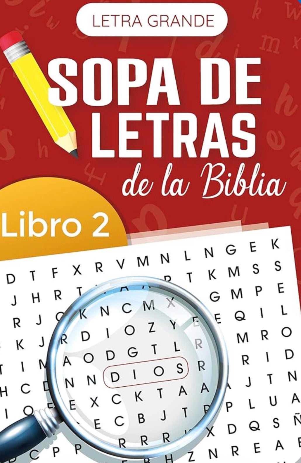 Sopa de Letras De la Biblia Letra Grande. Libro 2