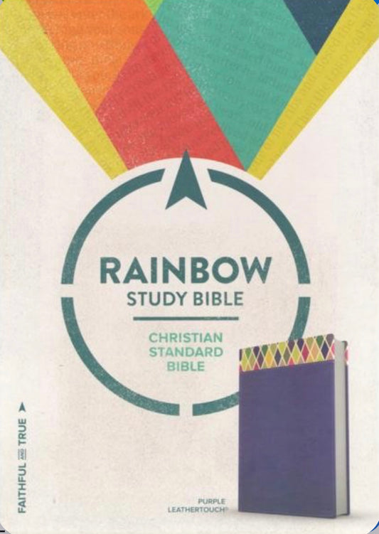 Rainbow Study Bible, Christian Standard bible — available at The Gospel Bookstore
