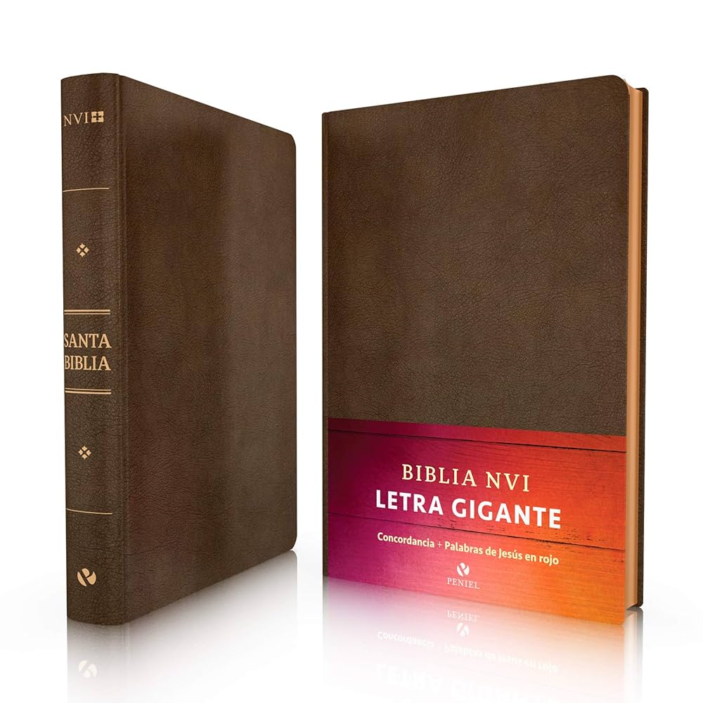 NVI Giant Print Bible with Concordance and Words of Jesus in Red