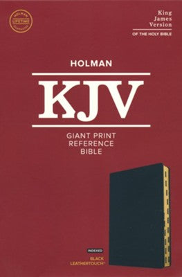 KJV Giant Print Reference Bible (Black)