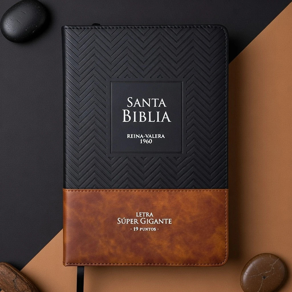 Santa Biblia Reina Valera 1960 letra supergigante con zipper y indice