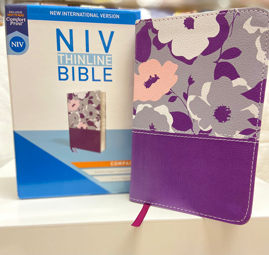 NIV THINLINE BIBLE COMPACT COLOR PURPLE — available at The Gospel Bookstore