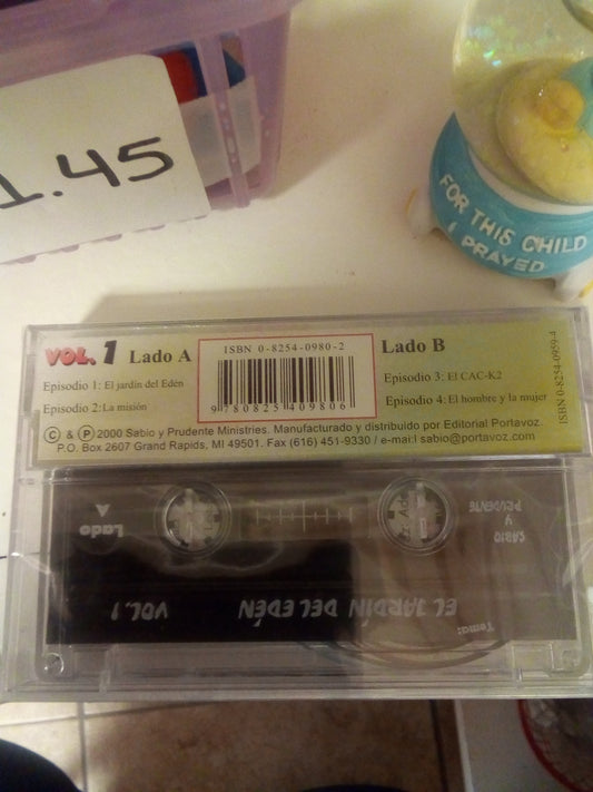 Cassette Las aventuras de sabio y prudente. Tema el jardín del eden volumen 1 — imagen 2, La Librería del Evangelio