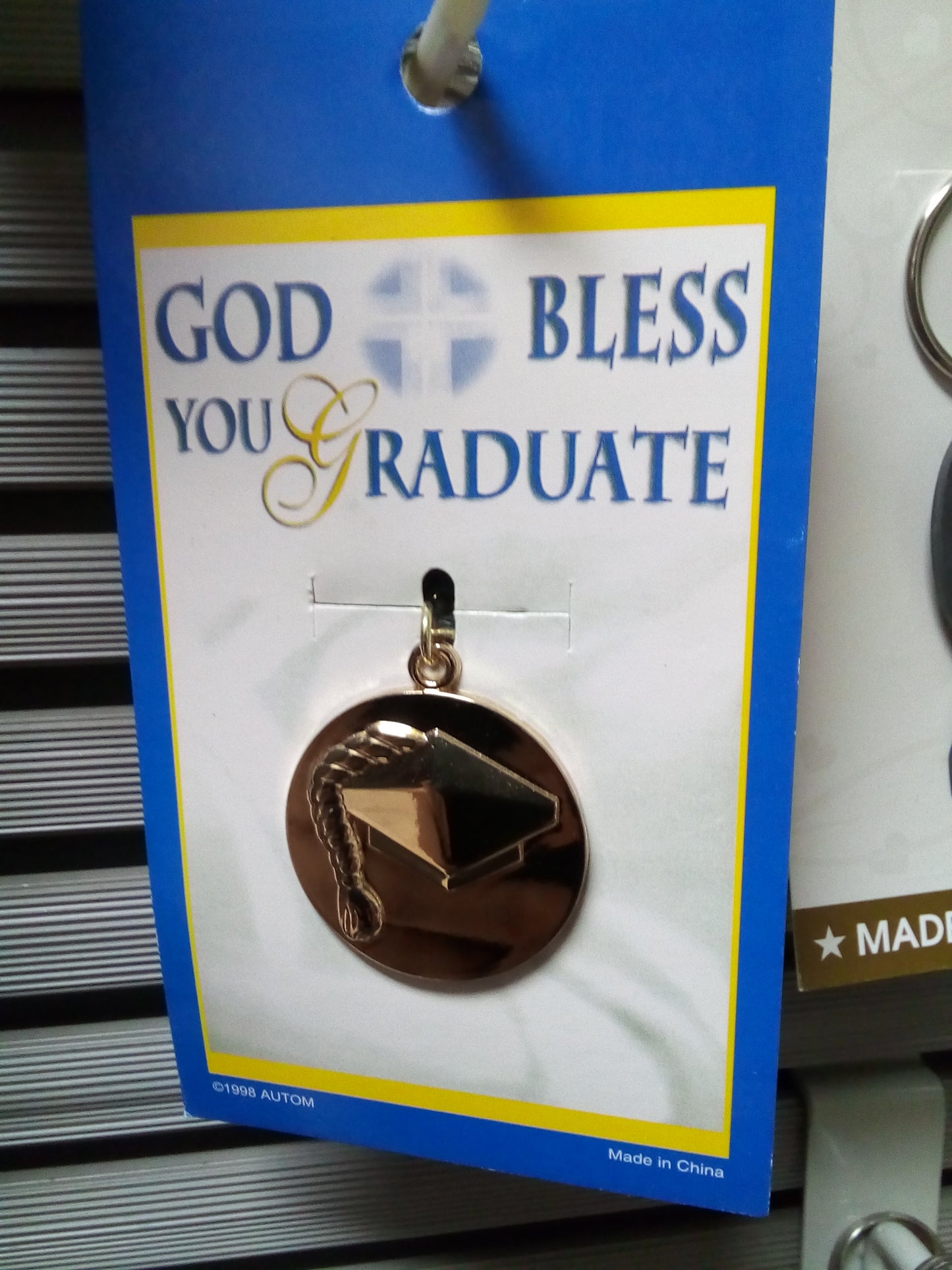 GOD BLESS YOU GRADUATE KEYCHAIN LLAVERO