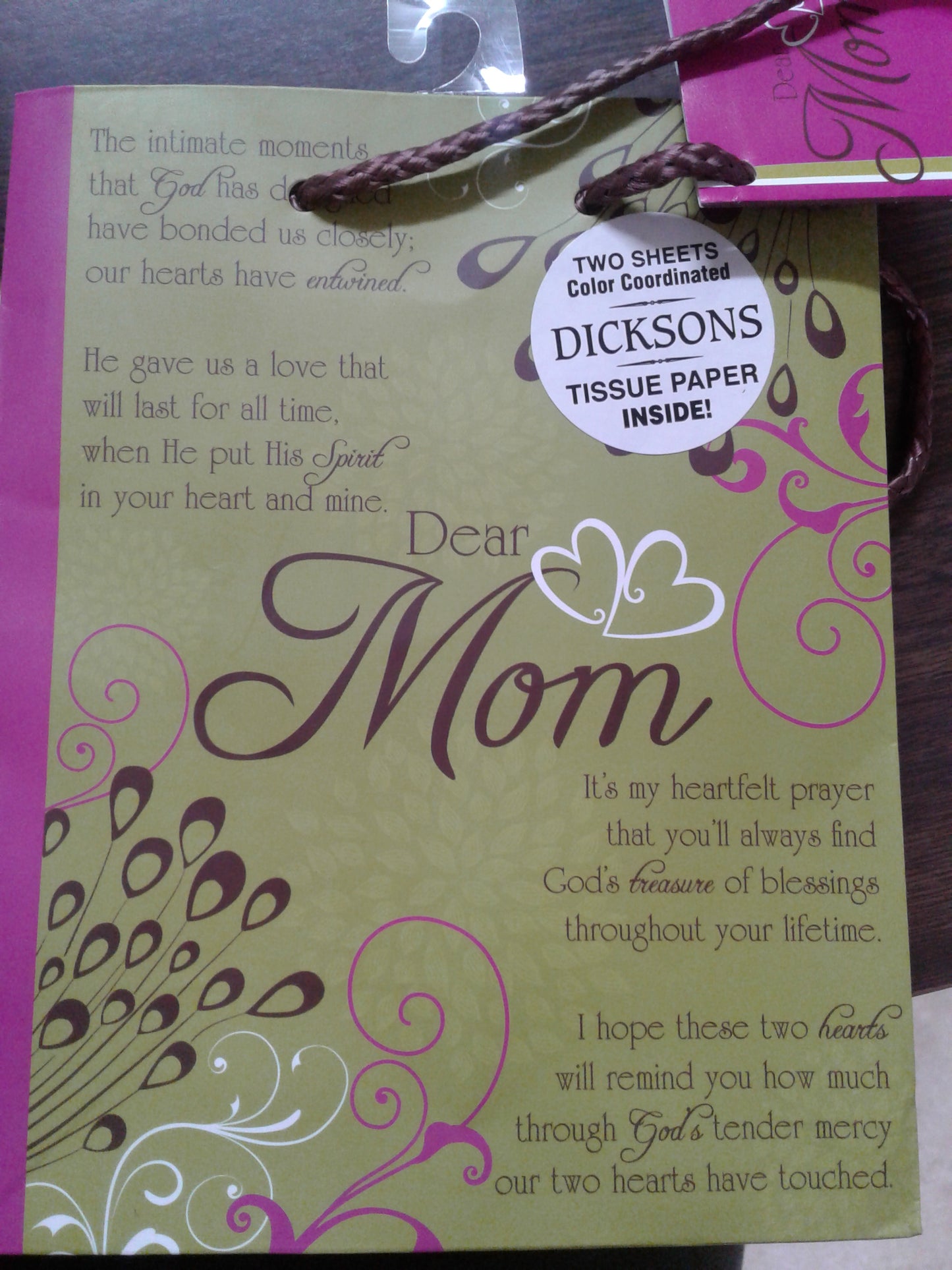 Dear mom small bag — available at The Gospel Bookstore