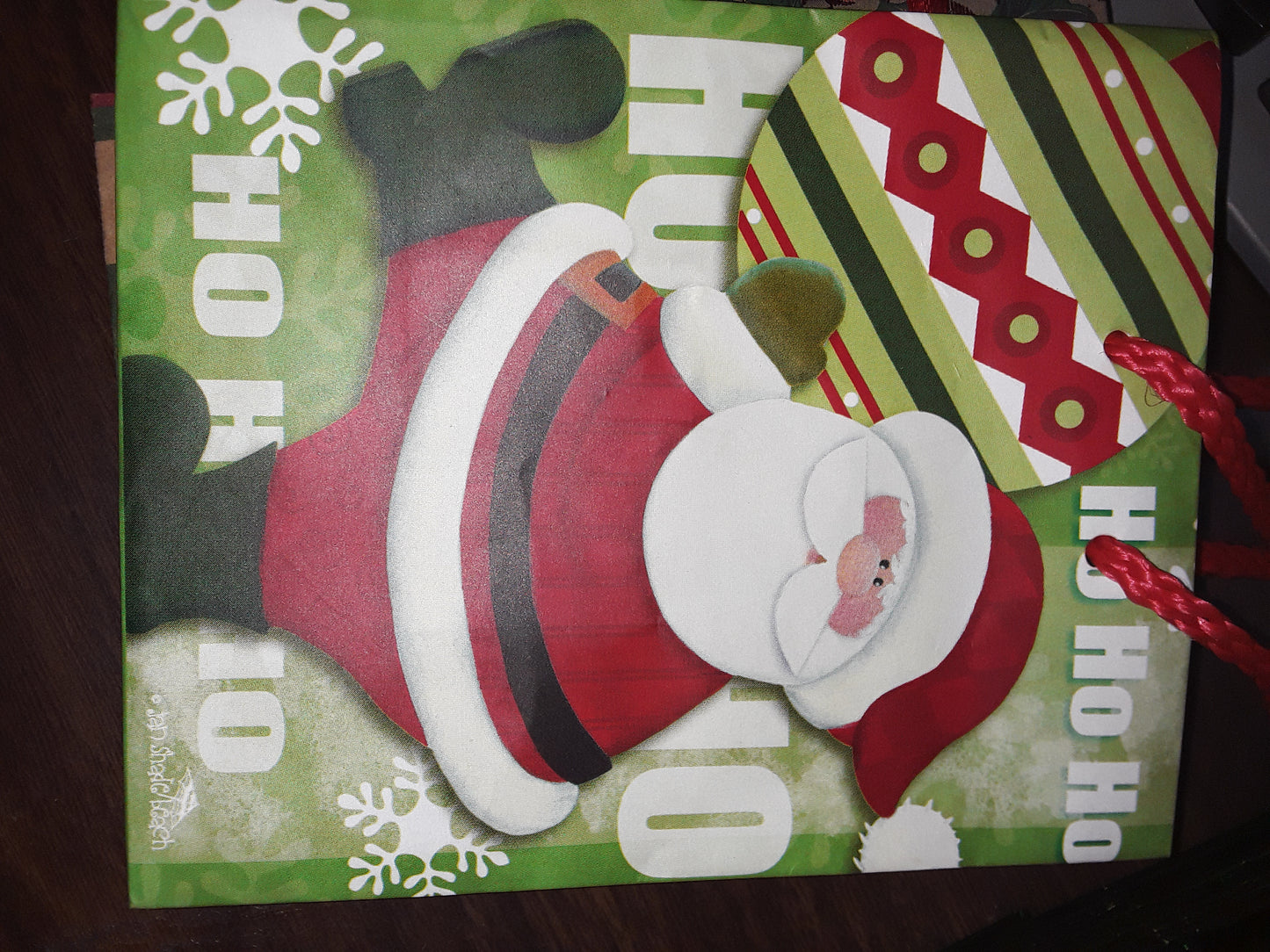 Santa gift bag small