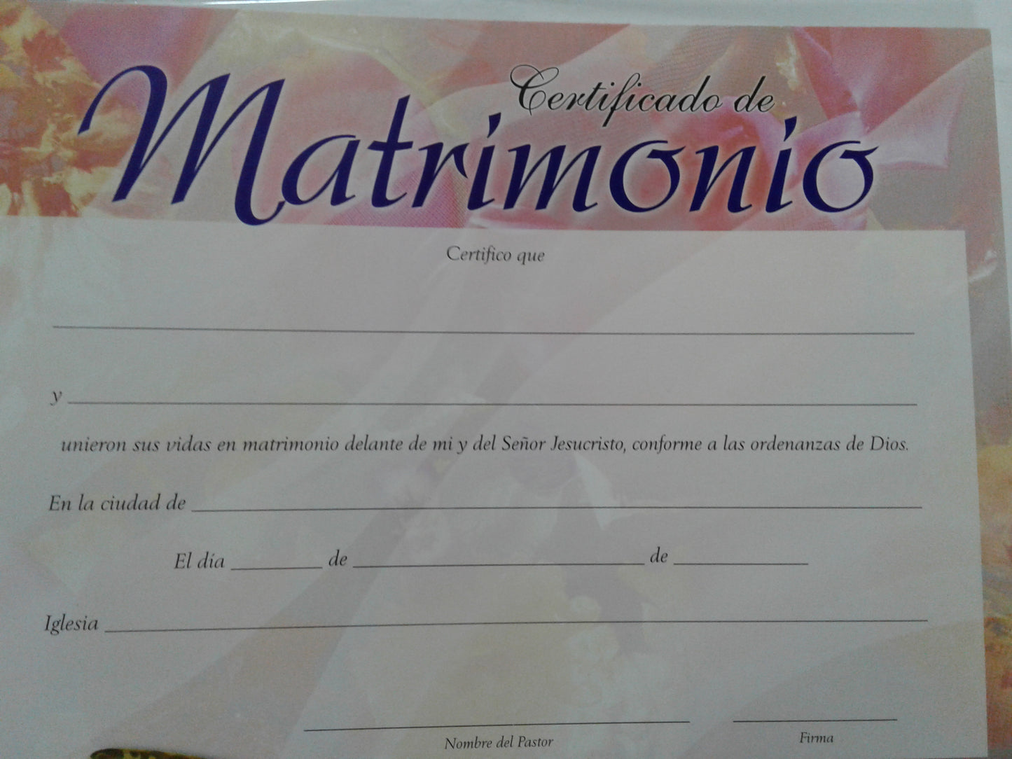 Certificados — available at The Gospel Bookstore