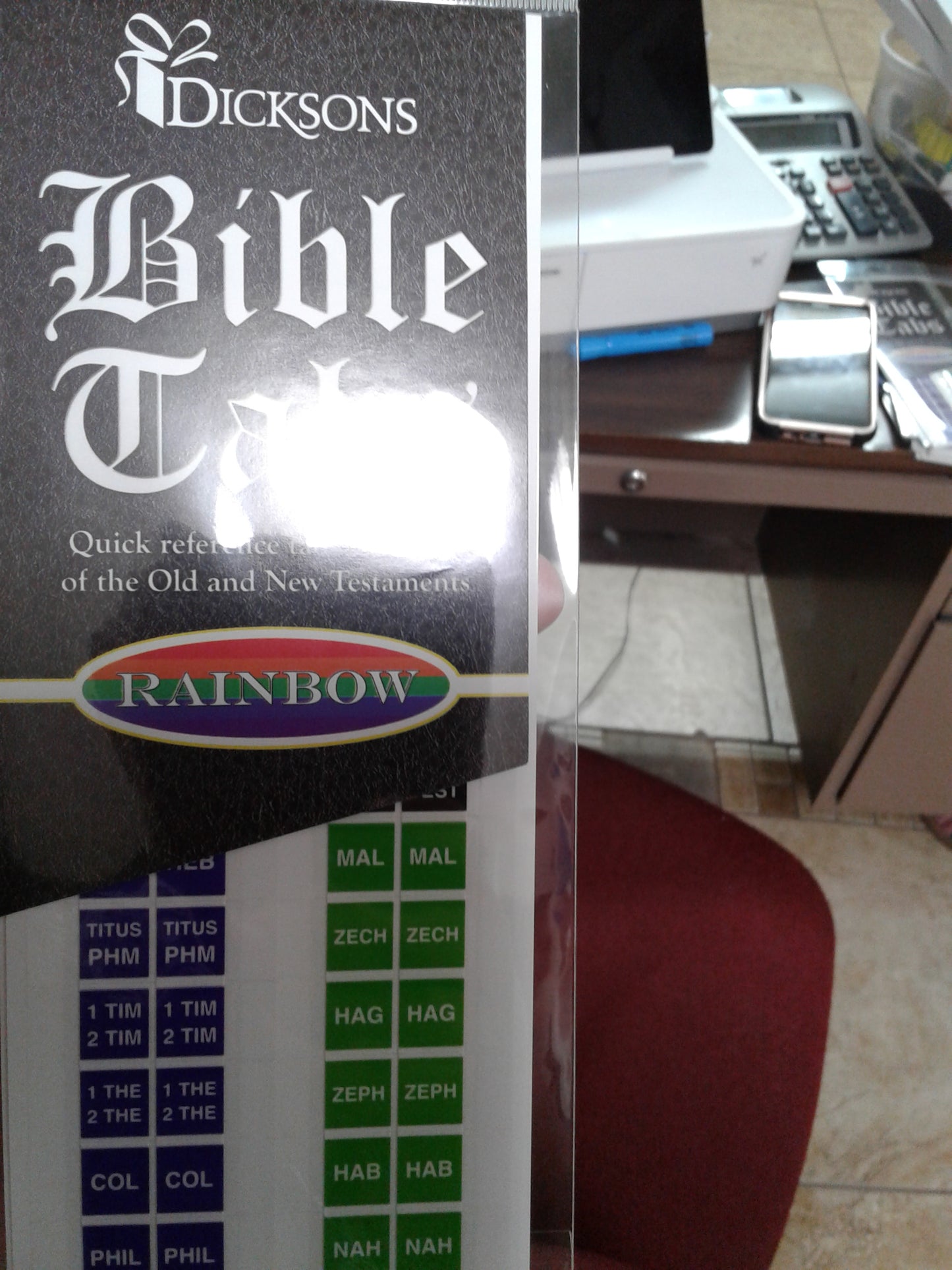 Rainbow Bible tabs