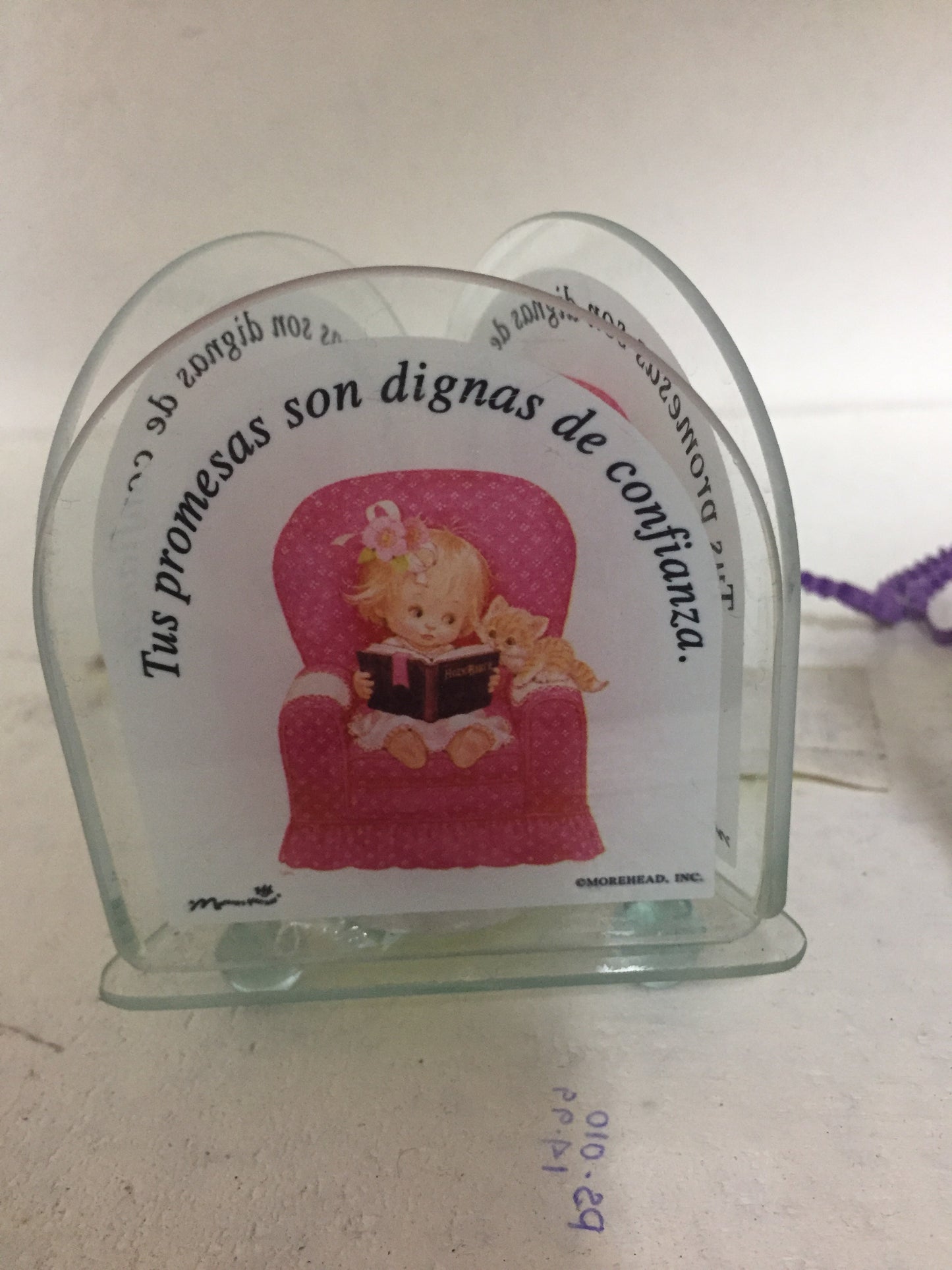 Candle holder TUS PROMESAS SON DIGNAS DE CONFIANZA