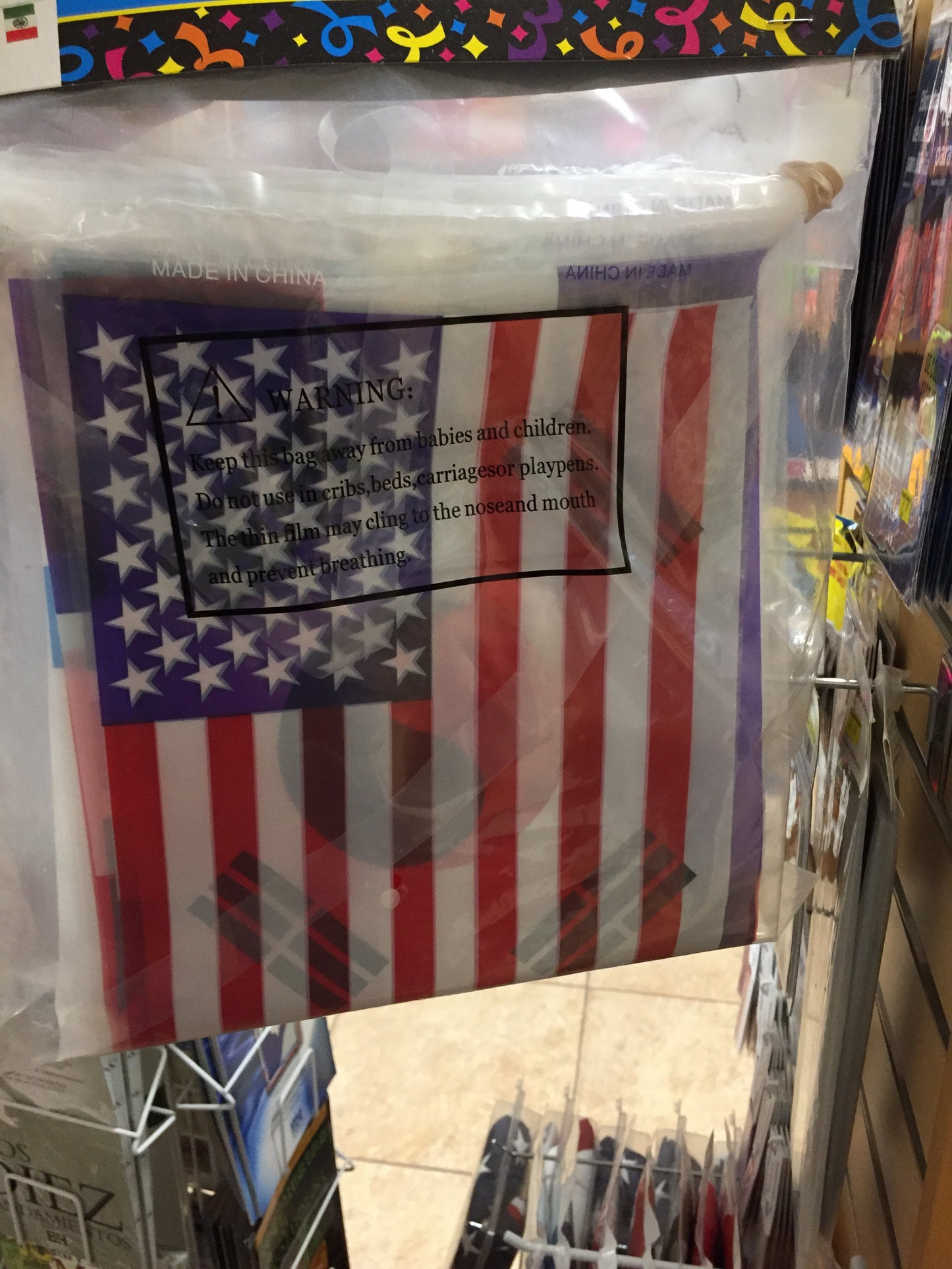 Line of flags