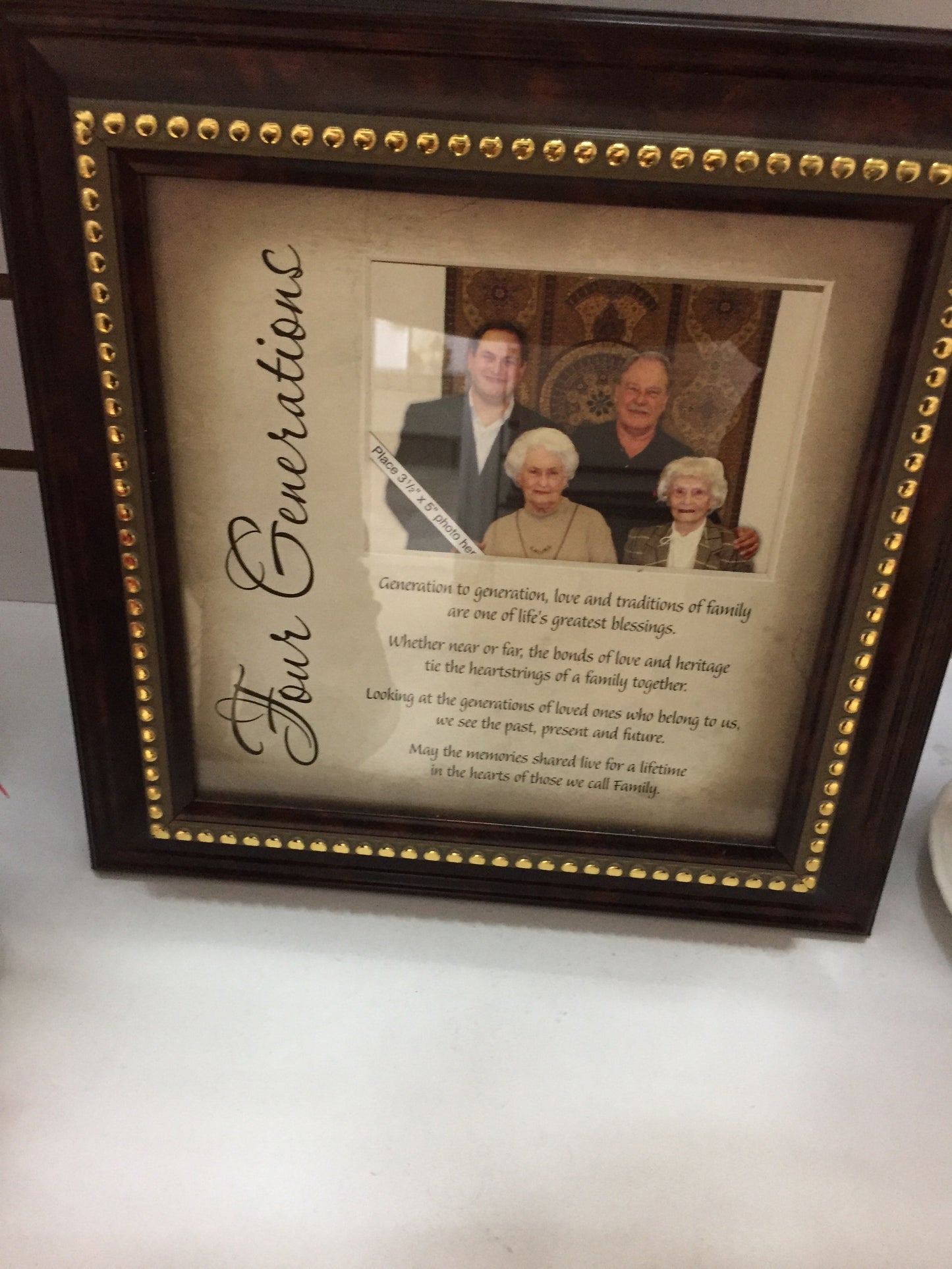 Photo frame four generations