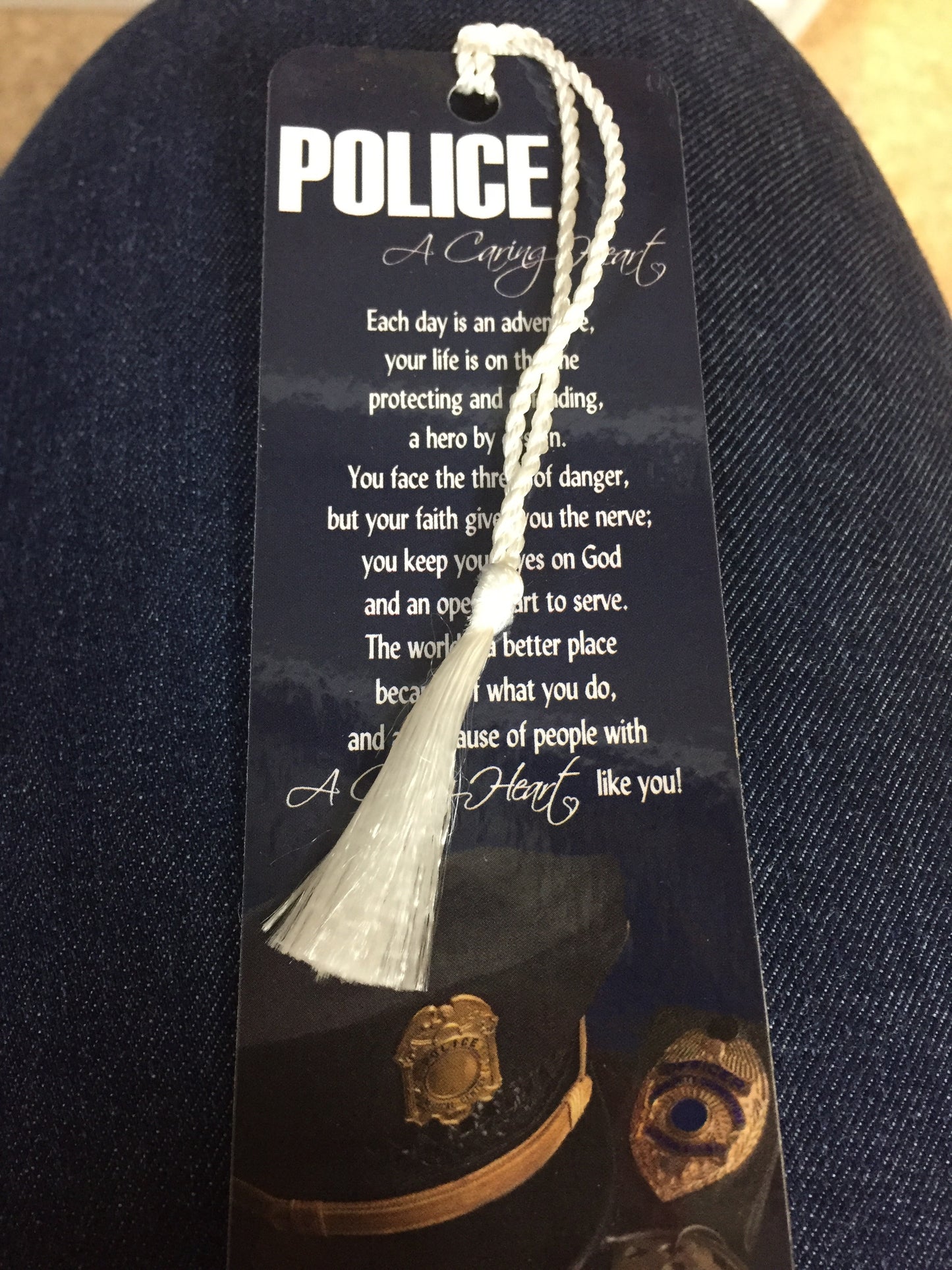 Bookmark POLICE QA CARING HEART