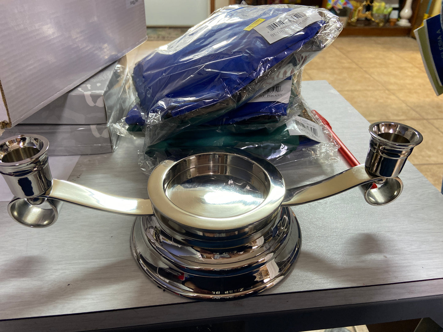 Unity candle holder — available at The Gospel Bookstore