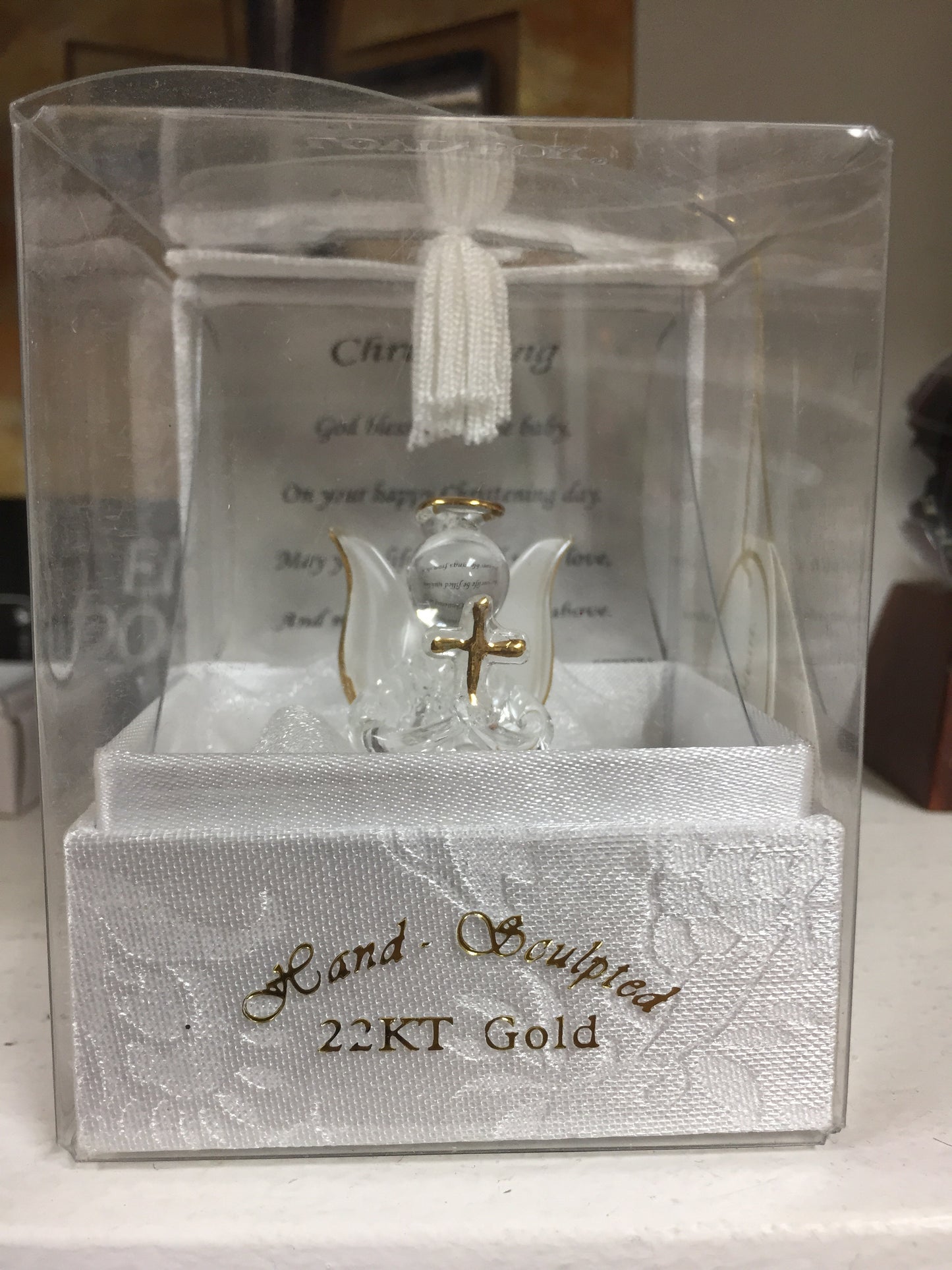 Christening glass angel