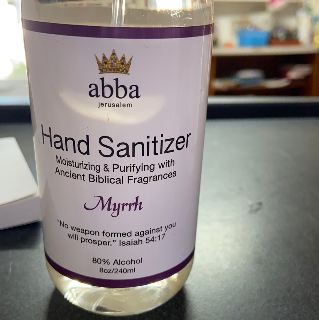 Hand sanitizer myrrh
