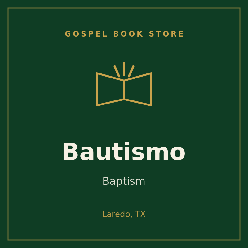 Bautismo / Baptism — Gospel Book Store