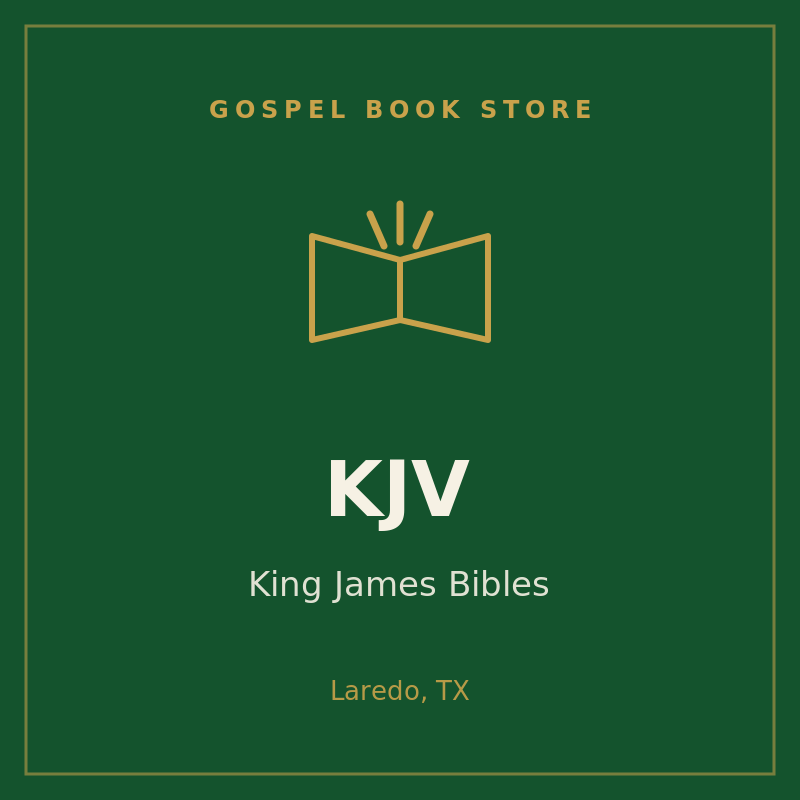 KJV / King James Bibles — Gospel Book Store