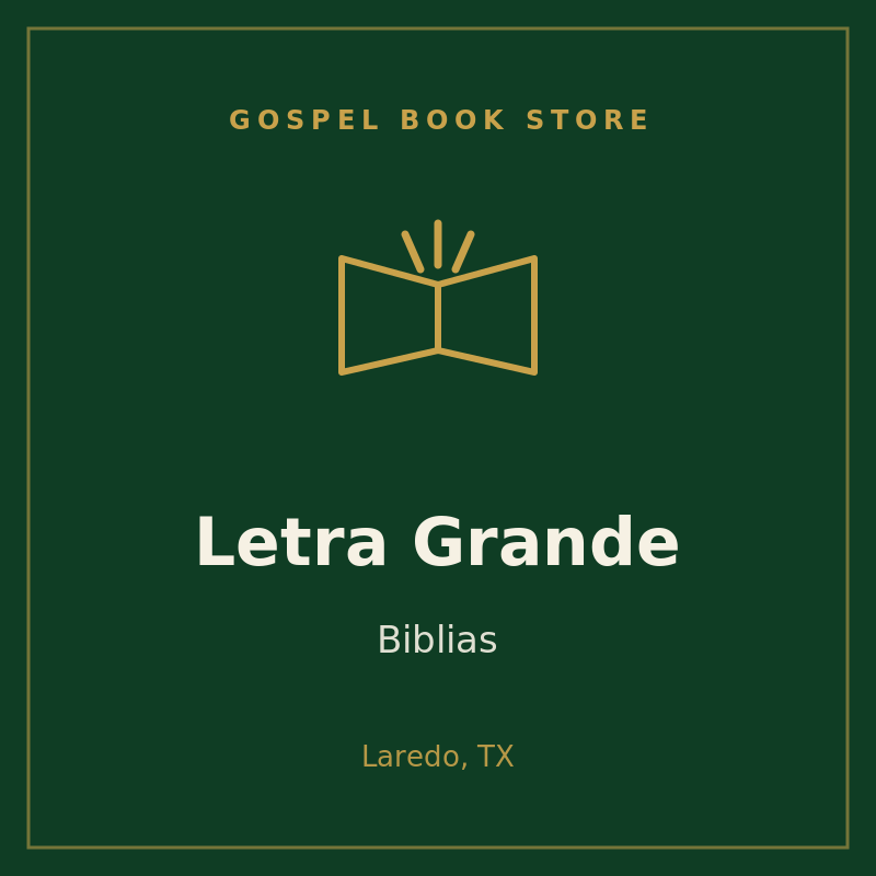 Biblias Letra Grande — Gospel Book Store