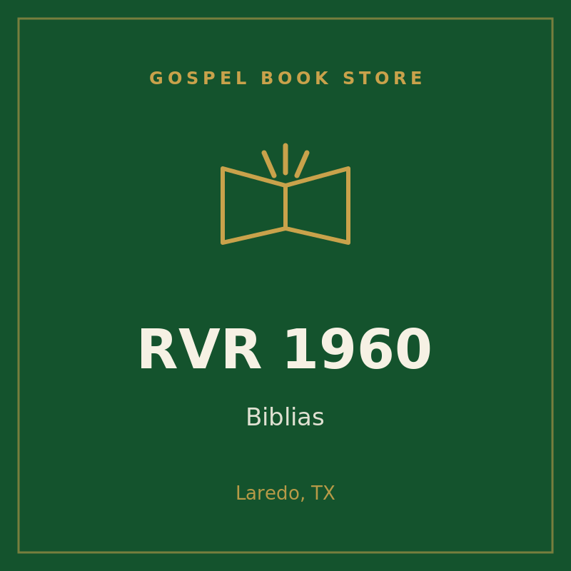 Biblias RVR 1960 — Gospel Book Store