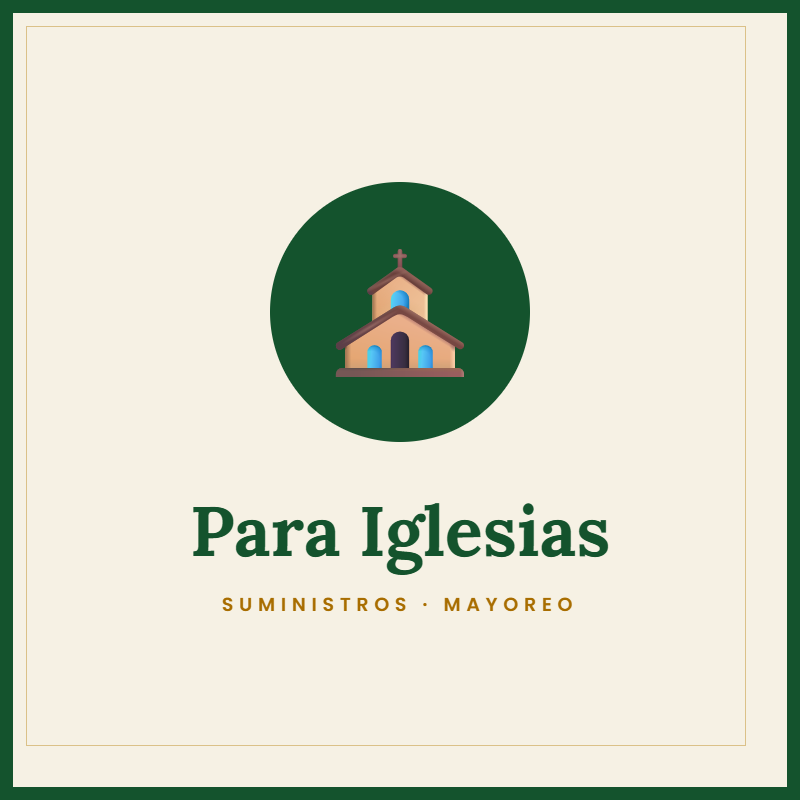 Suministros para Iglesias / Church Supplies