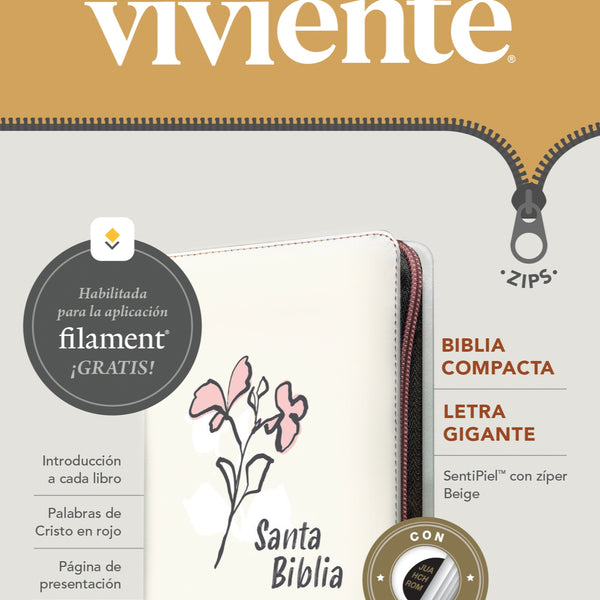 Santa Biblia Nueva Traducción Viviente tamaño compacta letra gigante