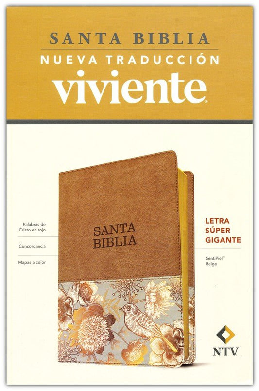 SANTA BIBLIA NUEVA TRADUCCIÓN VIVIENTE LETRA SUPER GIGANTE — disponible en La Librería del Evangelio