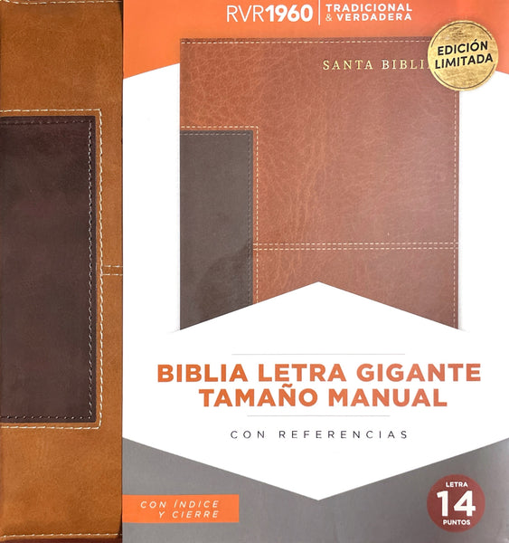 Biblia letra gigante tamaño manual