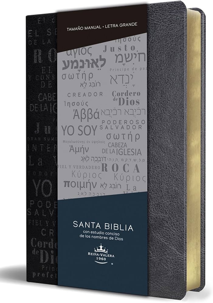 Santa Biblia Reina Valera 1960 con estudio conciso de los nombres de Dios — disponible en La Librería del Evangelio