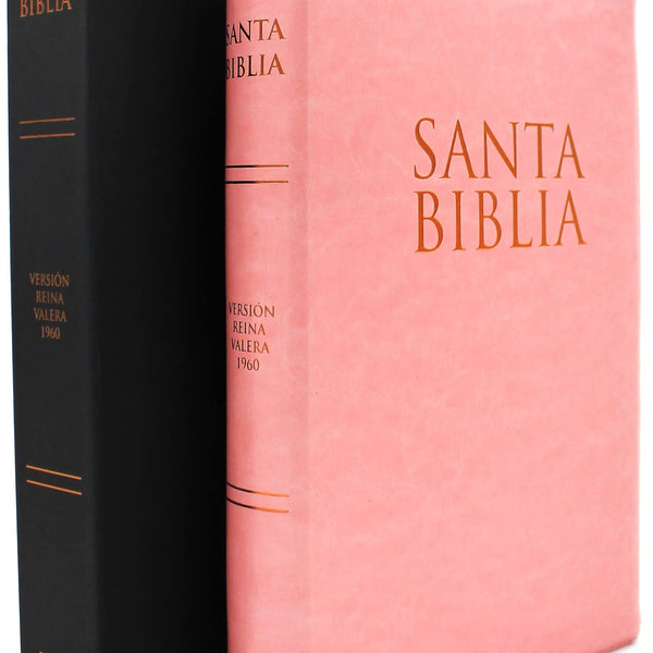 Santa Biblia Reina Valera 1960 Letra Super Gigante con Referencias Edición de lujo (Rosa)