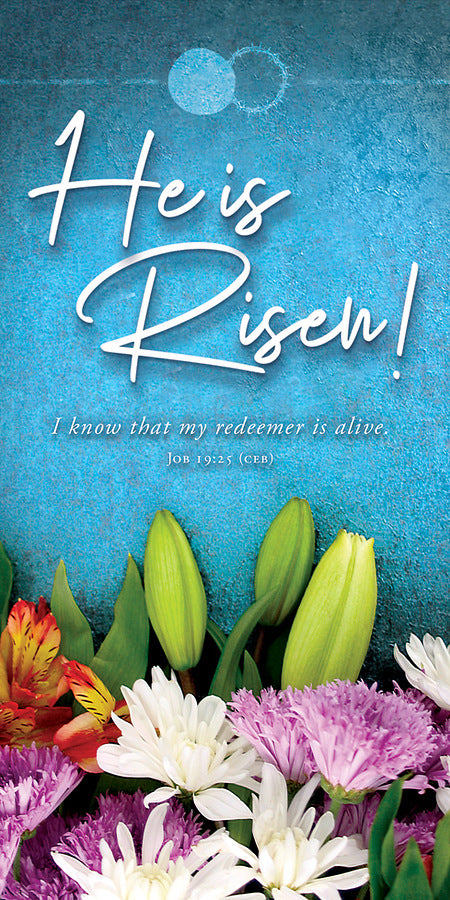 He is risen Envelope pack of 100 — available at The Gospel Bookstore