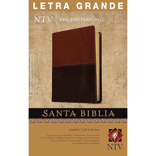 SANTA BIBLIA NUEVA TRADUCCIÓN VIVIENTE Letra Grande — disponible en La Librería del Evangelio