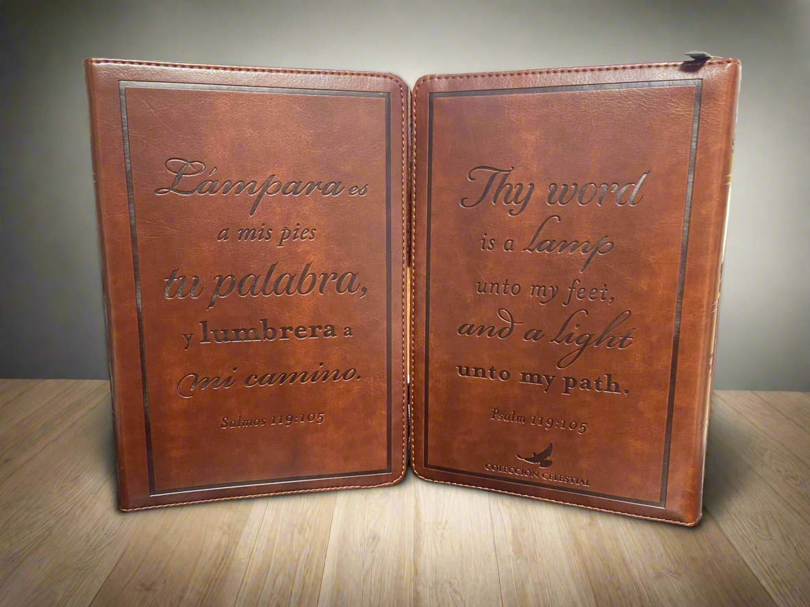 BIBLIA BILINGÜE RVR 1960/KJV LETRA GRANDE TAMAÑO PERSONAL — disponible en La Librería del Evangelio