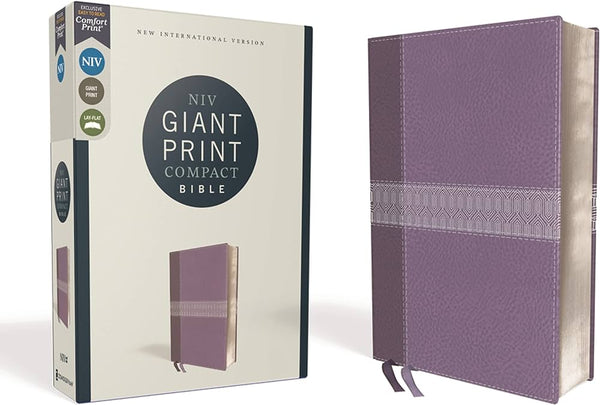 NIV GIANT PRINT COMPACT BIBLE (purple)