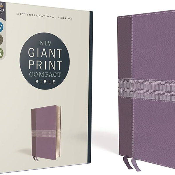 NIV GIANT PRINT COMPACT BIBLE (purple)
