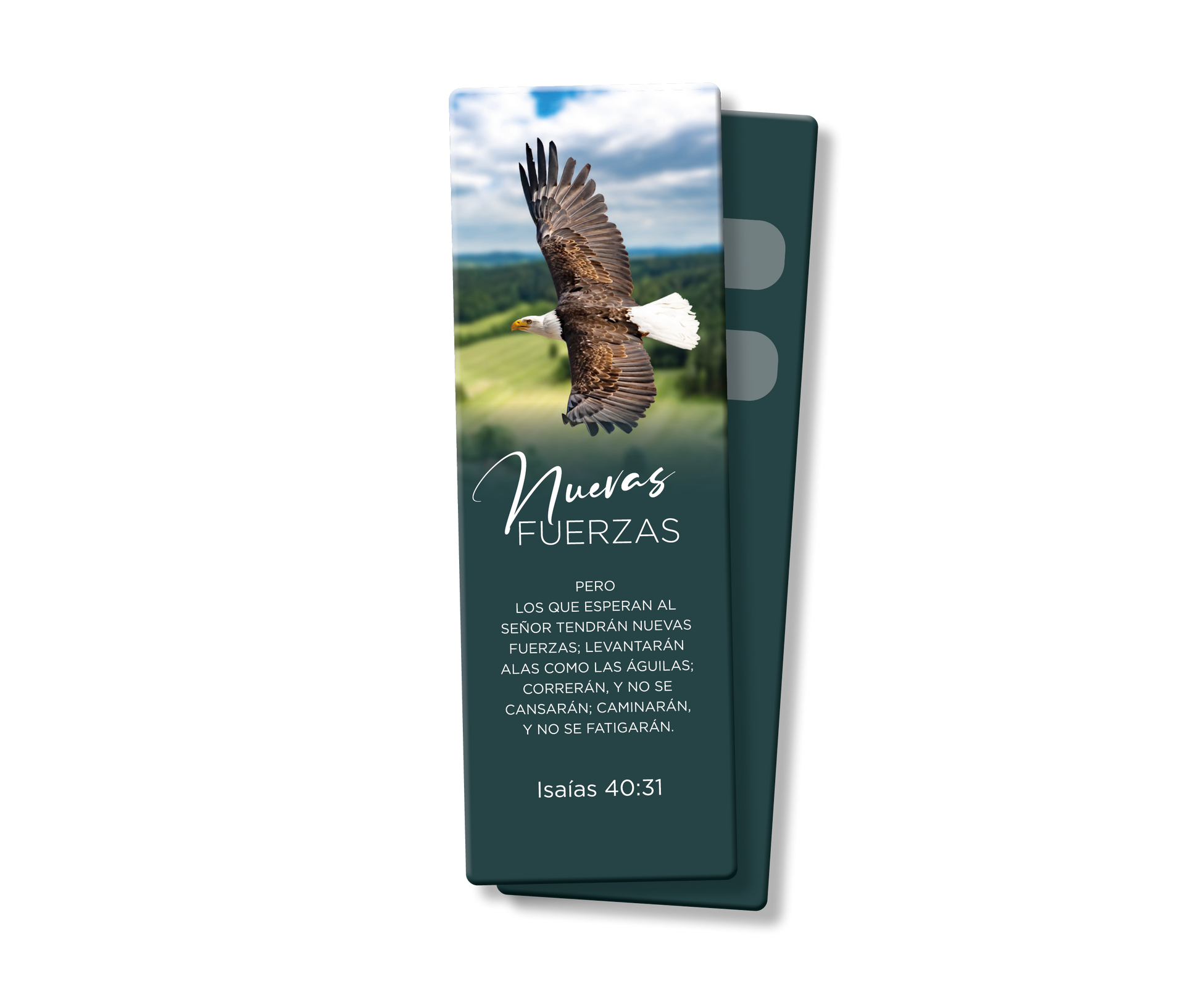 SEPARADOR/BOOKMARK NUEVAS FUERZAS (Isaias 40:31) (25pkg) — available at The Gospel Bookstore