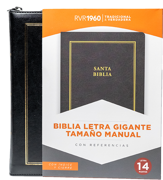 BIBLIA REINA VALERA 1960 LETRA GIGANTE TAMAÑO MANUAL CON REFERENCIAS — disponible en La Librería del Evangelio