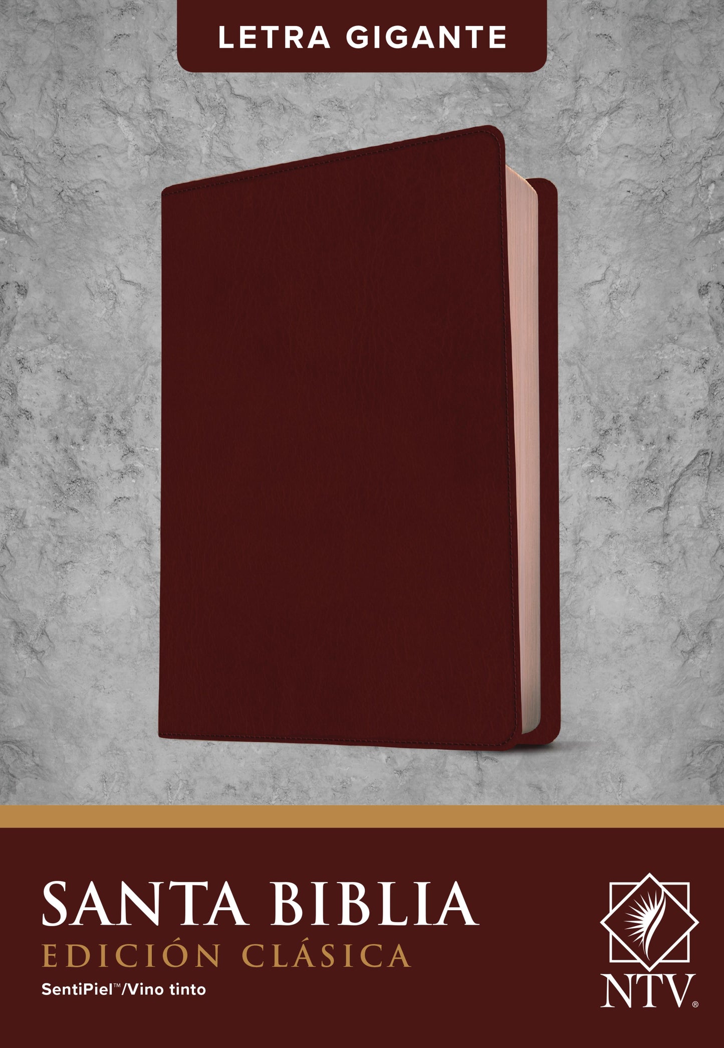 Santa Biblia Edición Clásica (SentiPiel/Vino tinto) NUEVA TRADUCCIÓN VIVIENTE con indice - cover