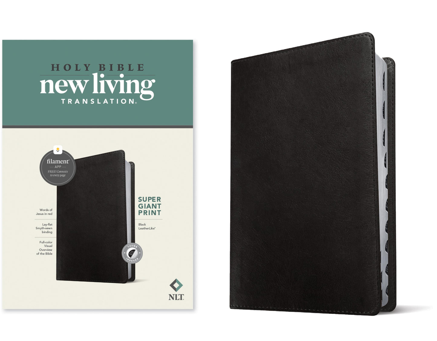 Holy Bible New Living translation super giant print - cover