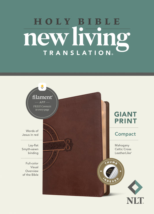 HOLY BIBLE NEW LIVING TRANSLATION GIANT PRINT COMPACT - cover