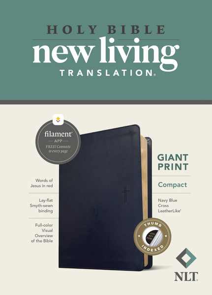 HOLY BIBLE NEW LIVING TRANSLATION GIANT PRINT COMPACT - cover