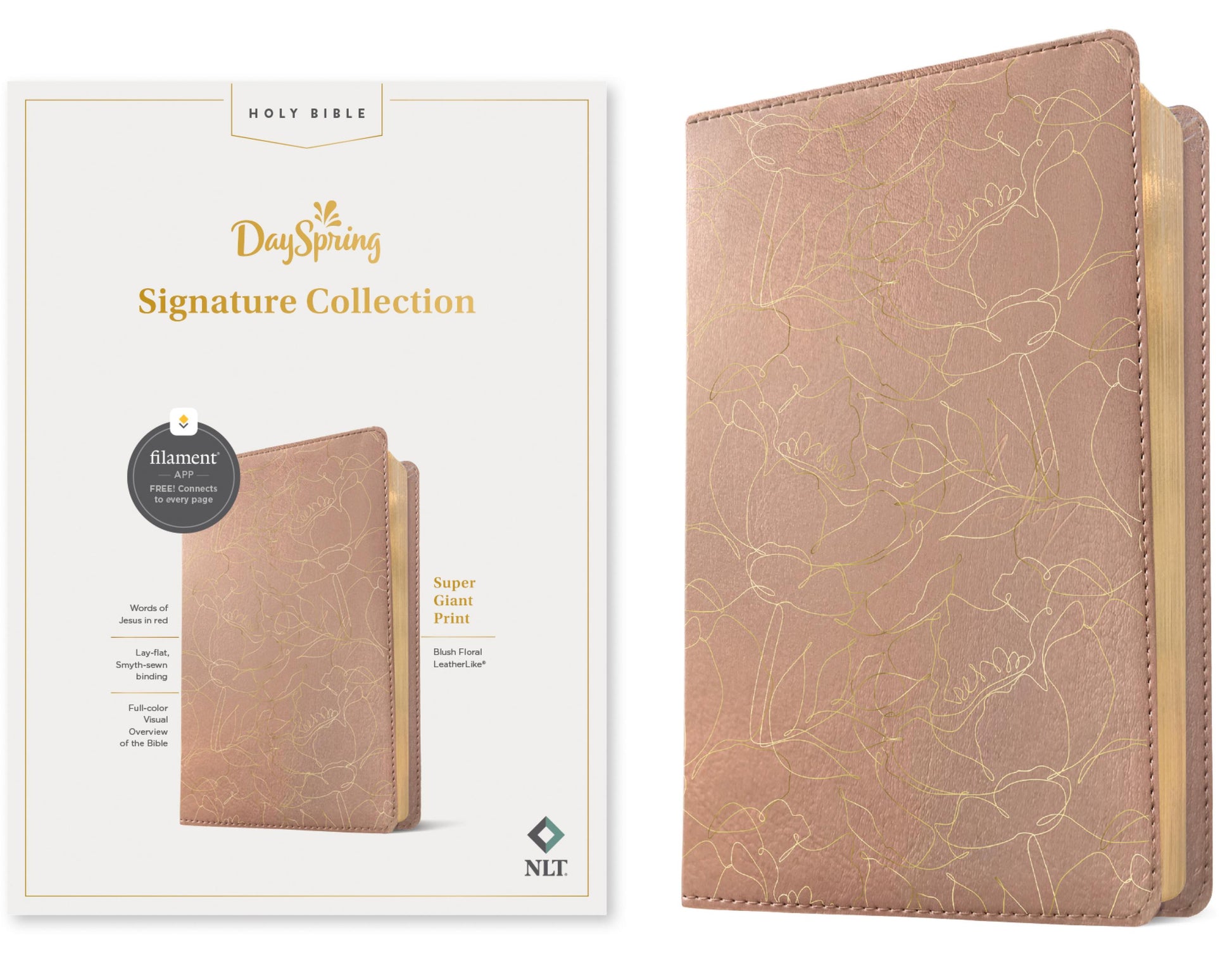 Holy Bible DaySpring Signature Collection. New Living Translation Super Giant Print - cover