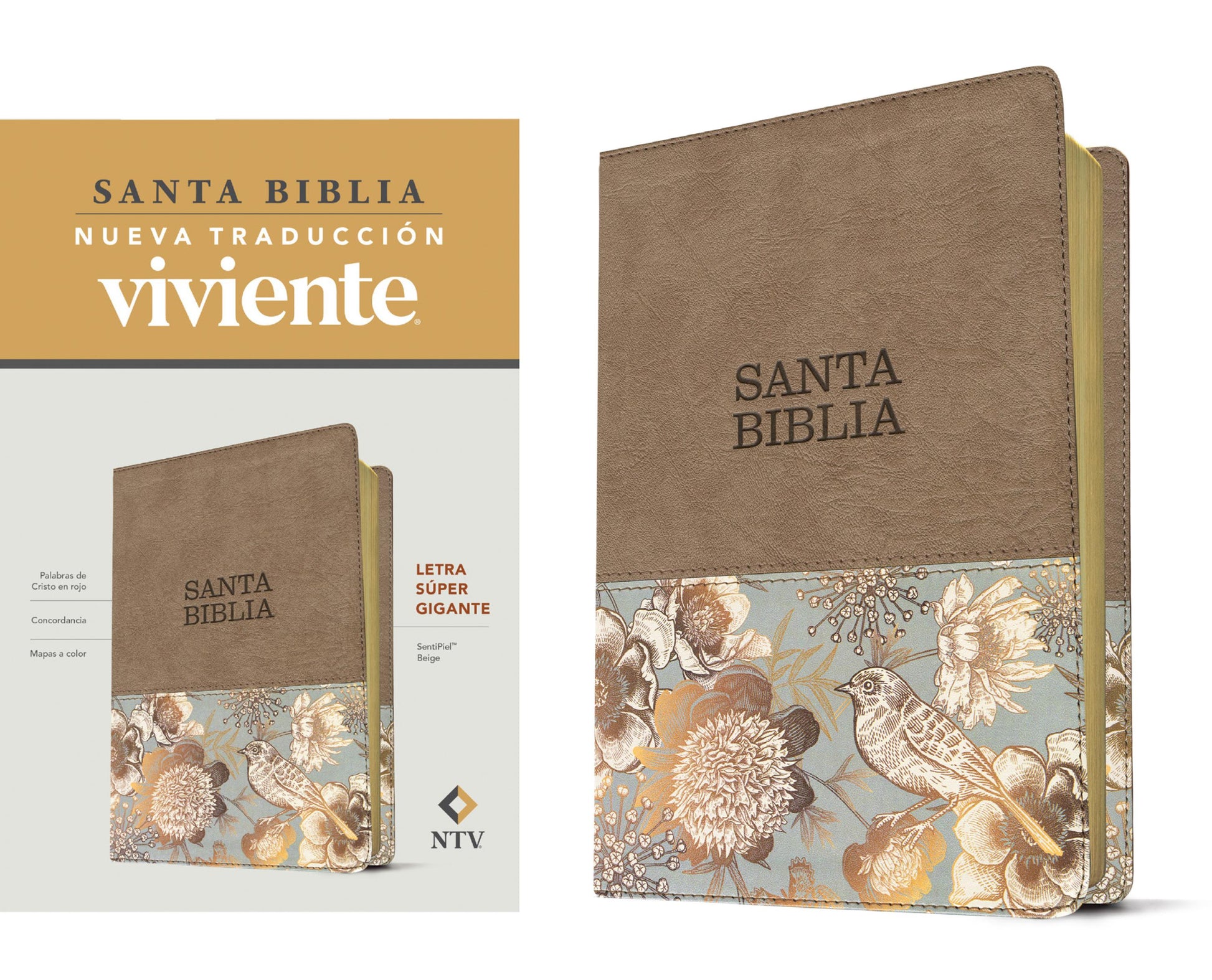 SANTA BIBLIA NUEVA TRADUCCIÓN VIVIENTE LETRA SUPER GIGANTE - cover