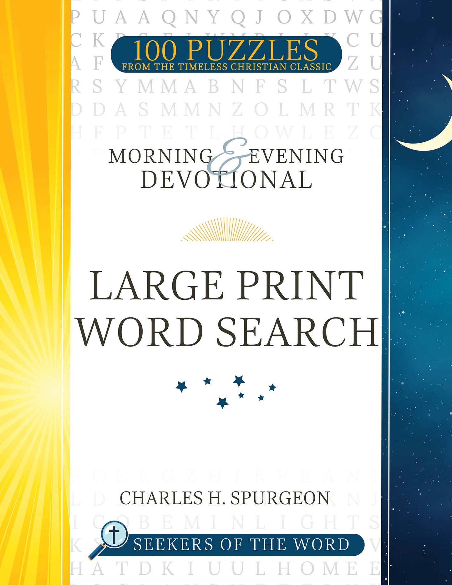 Morning & Evening Devotional. Large Print Word Search - Charles H. Spurgeon - cover