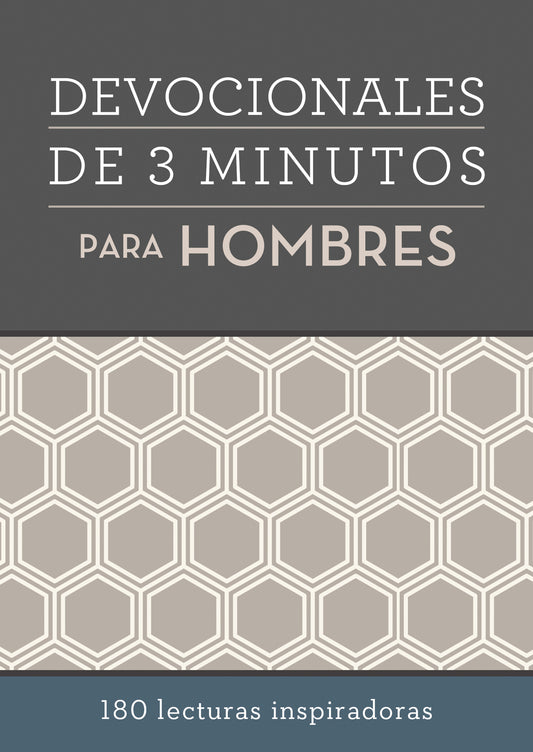 Devocionales de 3 Minutos Para Hombres 180 Lecturas inspiradoras - cover