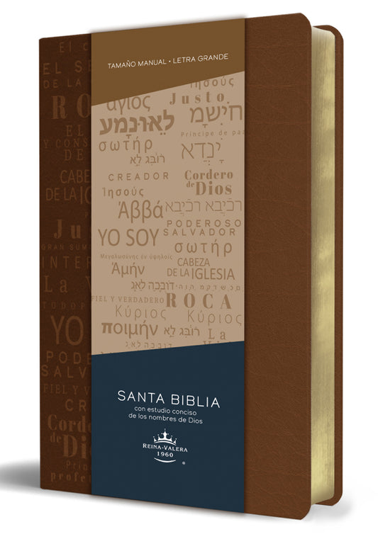 Santa Biblia Reina Valera 1960 com estudio conciso de los nombres de Dios - cover