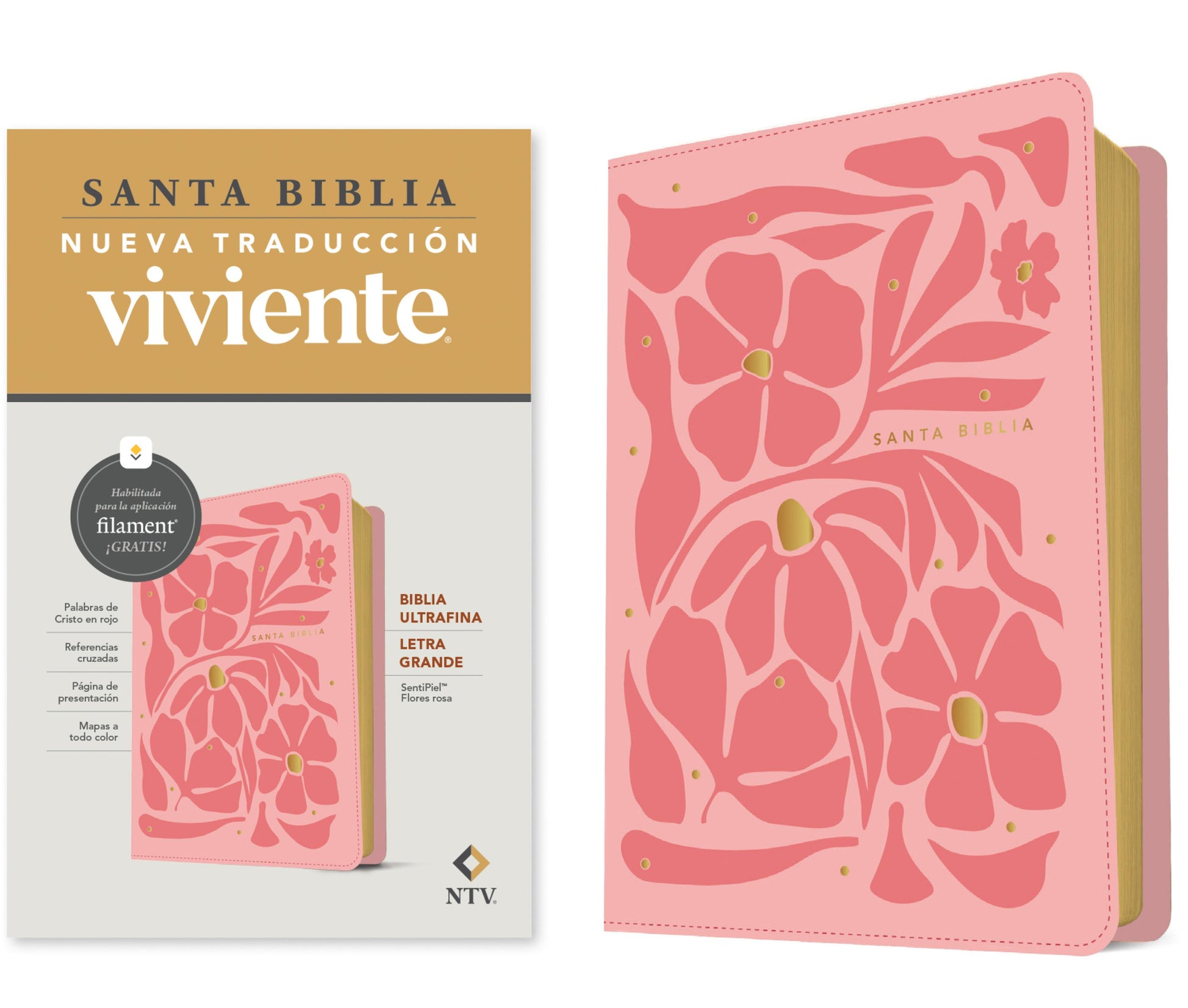 Santa Biblia Nueva Traducción Viviente Letra Grande Biblia Ultrafina - cover