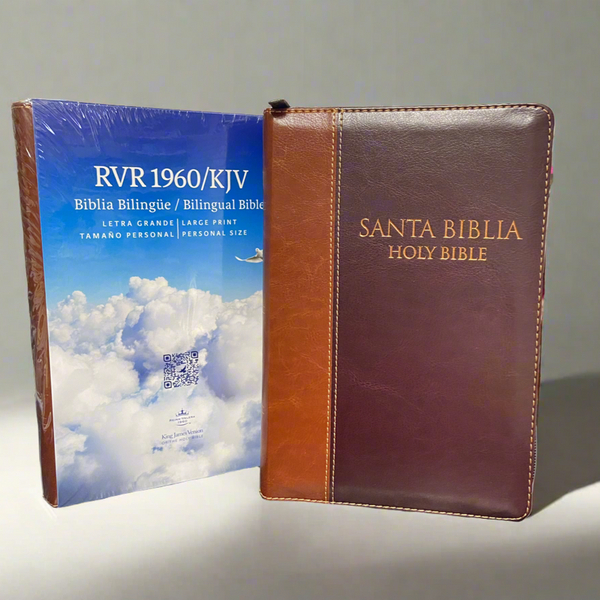 BIBLIA BILINGÜE RVR 1960/KJV LETRA GRANDE TAMAÑO PERSONAL