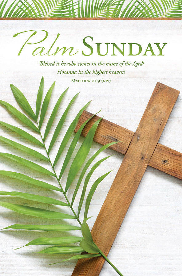 Palm Sunday Bulletin pkg of 100 — available at The Gospel Bookstore