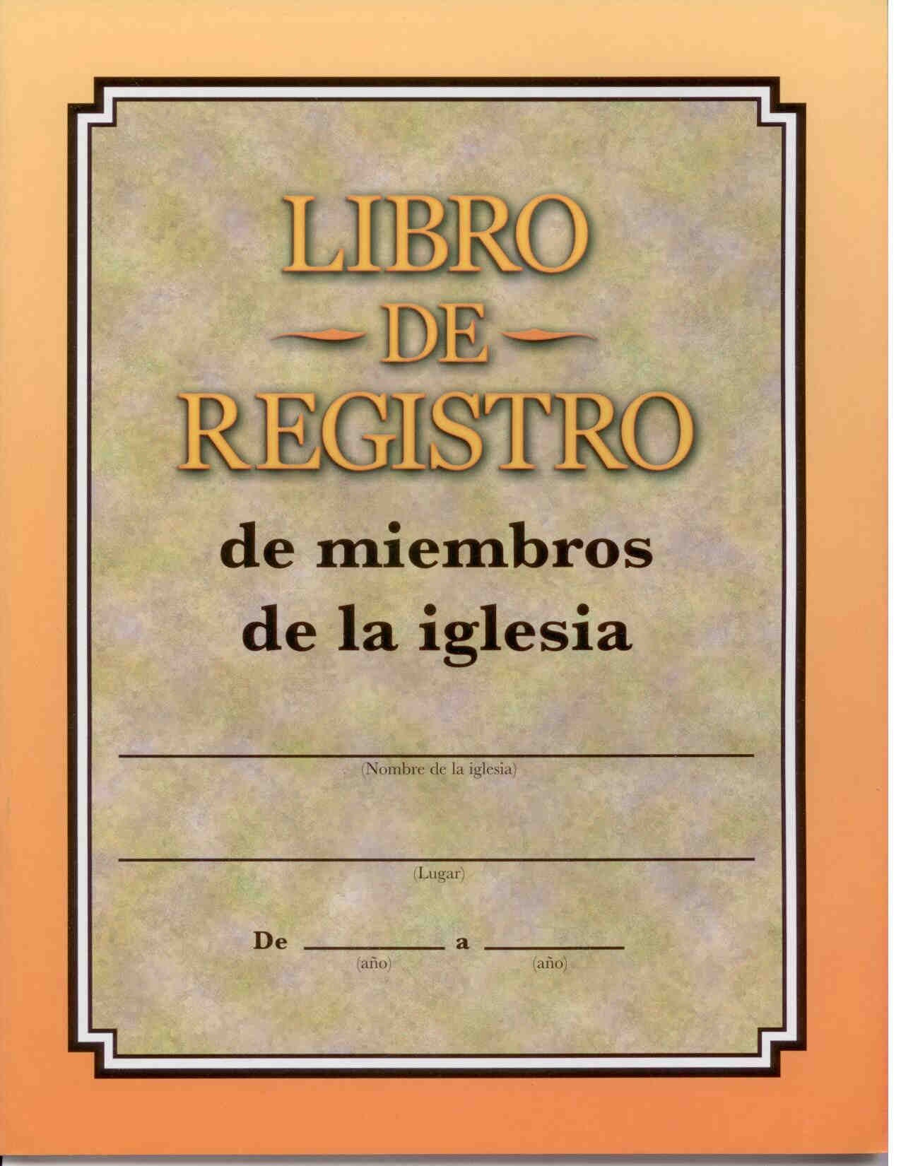 Libro de Registro de miembros de la Iglesia
